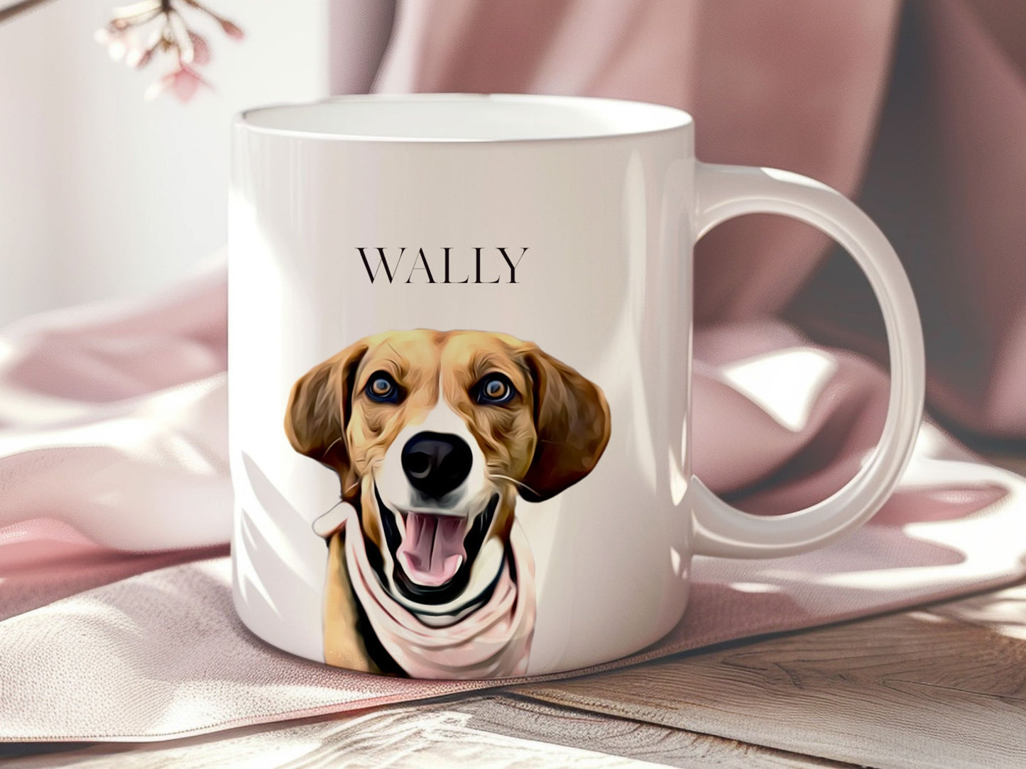 Custom Pet Mug Using Pet Photo