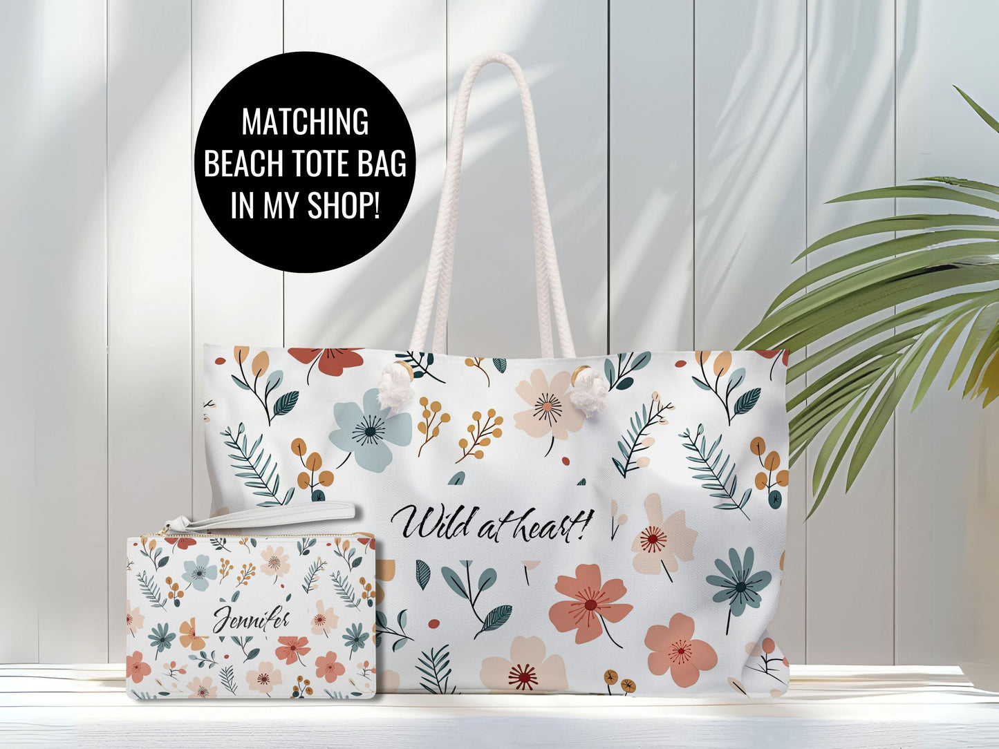 Beach and clutch bag bundle
