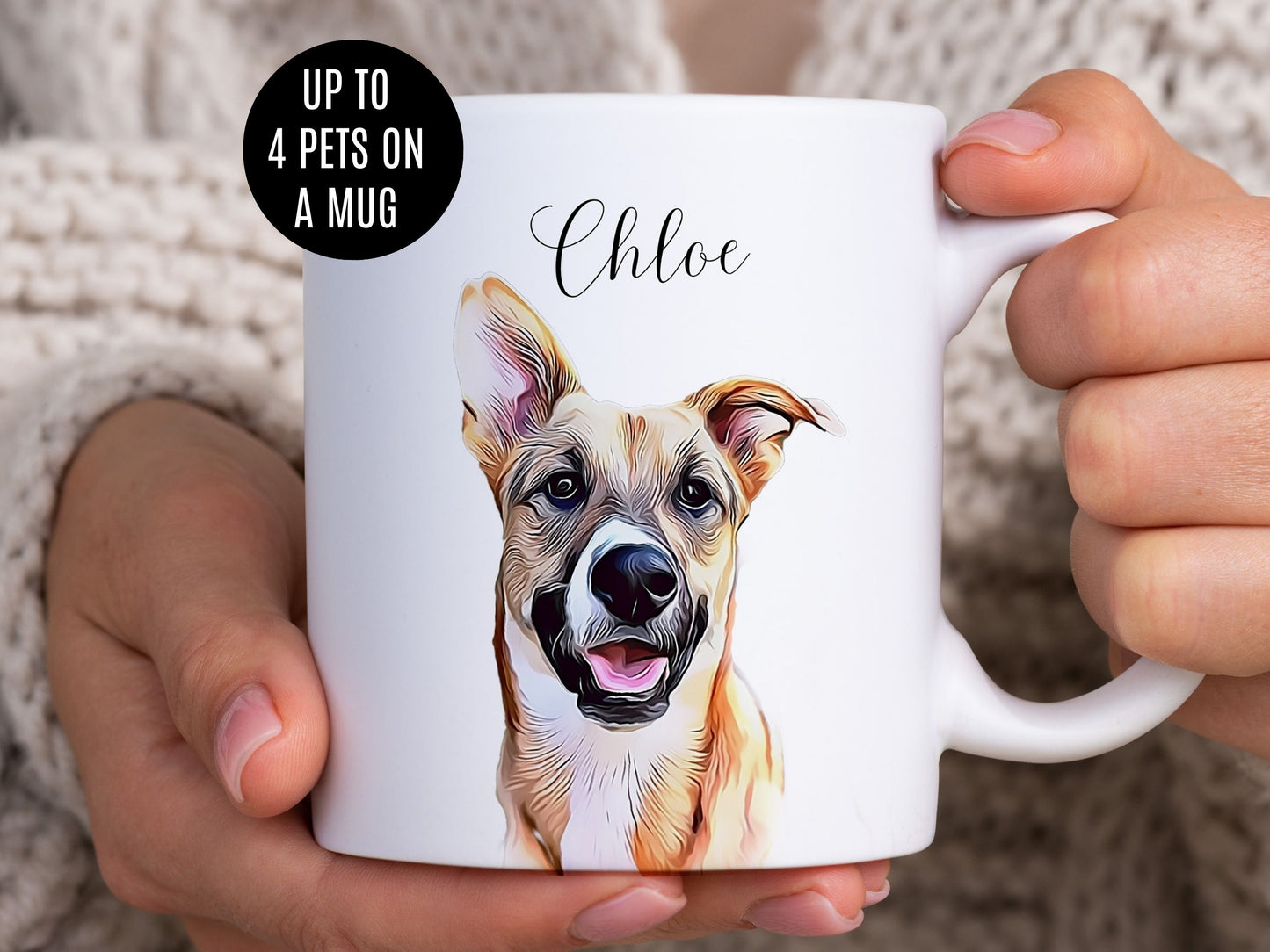 Custom Pet Mug Using Pet Photo