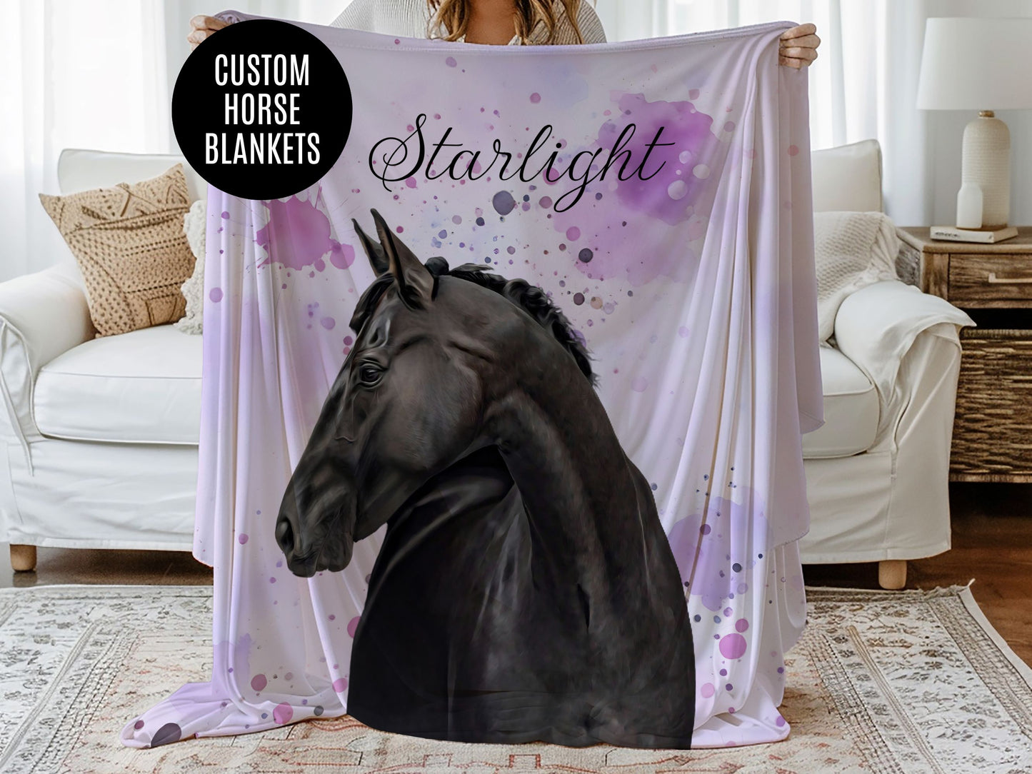 Custom Pet/Horse Blanket from Photo