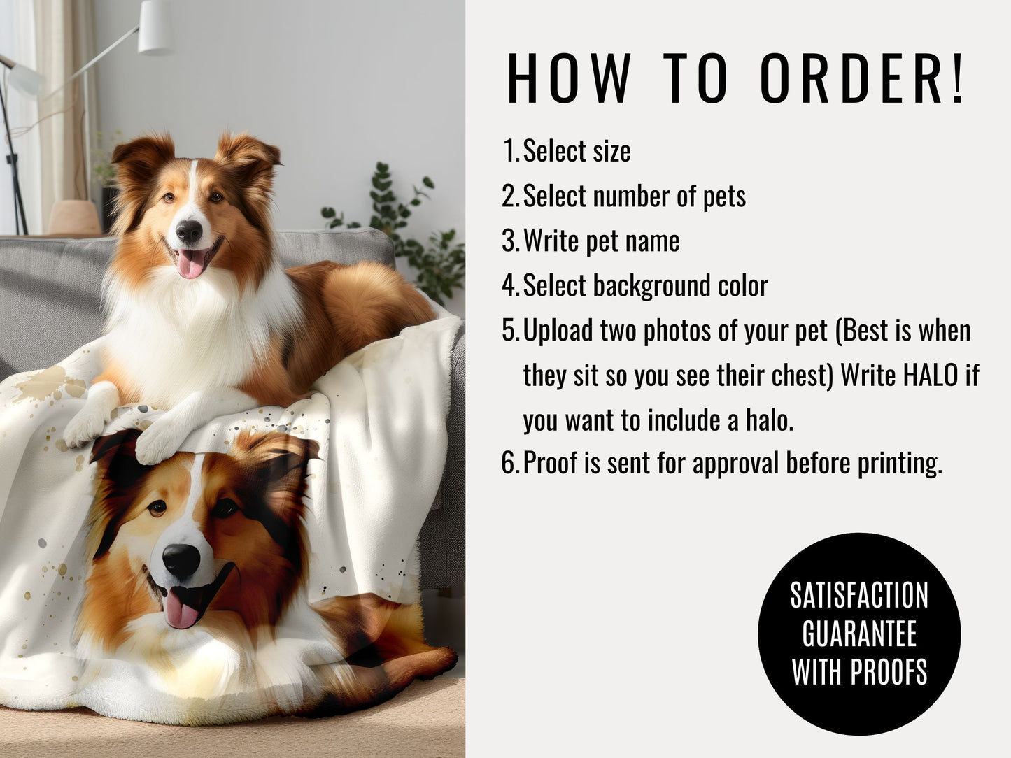 Custom Pet/Horse Blanket from Photo