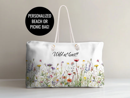 Beach and Picnic Bag - Personalized with name