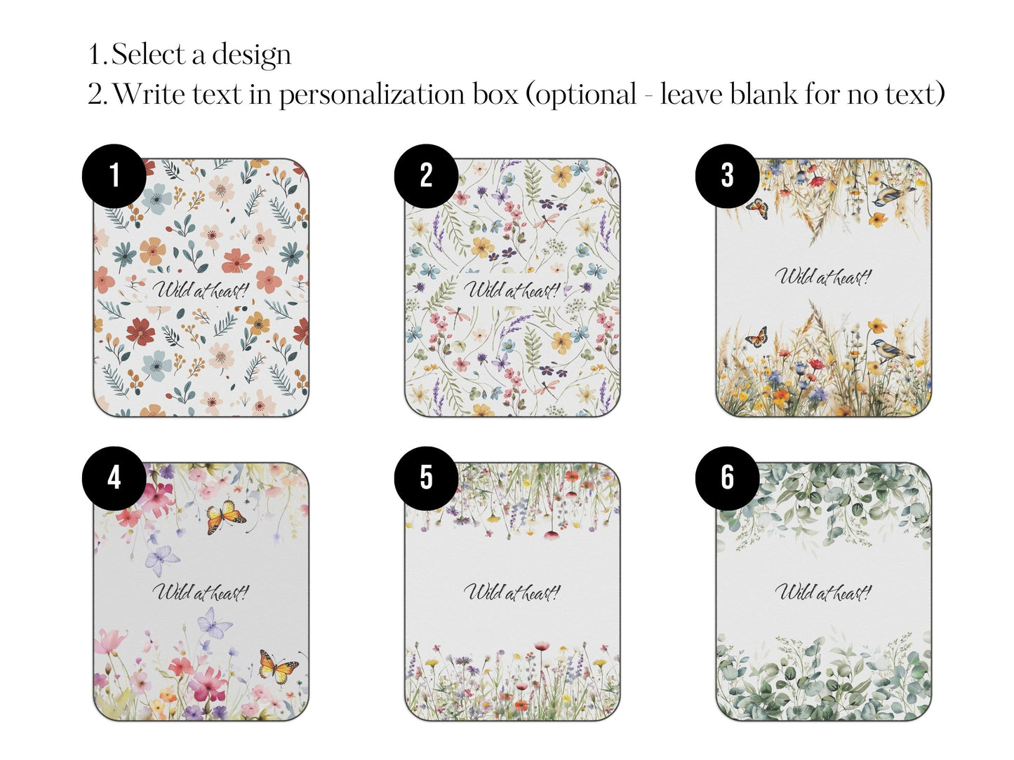 Beach Blanket - Personalized Wildflower Picnic Blanket