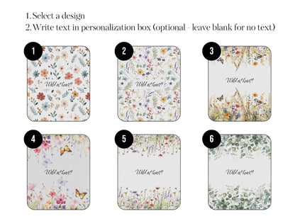 Beach Blanket - Personalized Wildflower Picnic Blanket