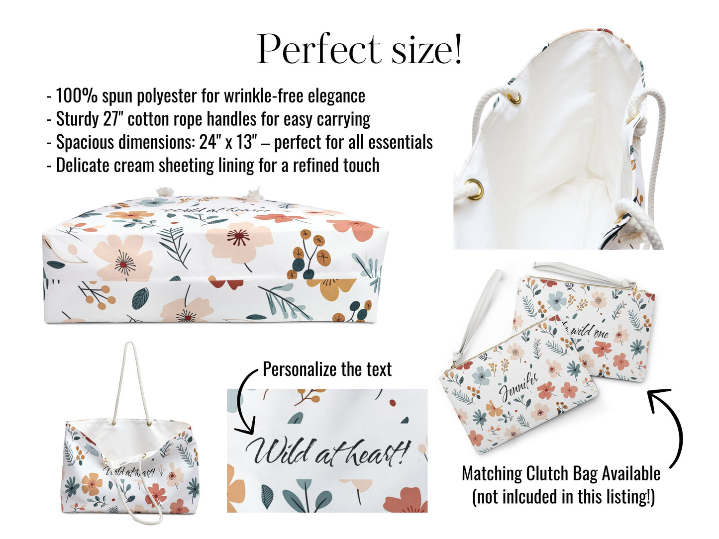Beach and clutch bag bundle