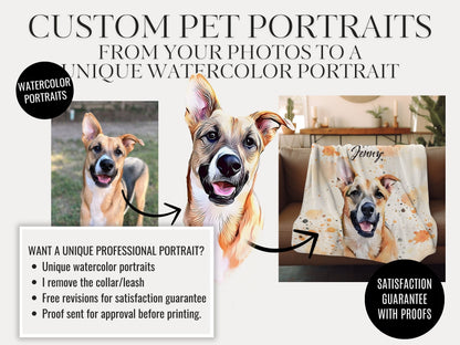 Custom Pet/Horse Blanket from Photo