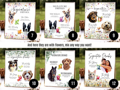 Custom Pet Signature Drink Sign