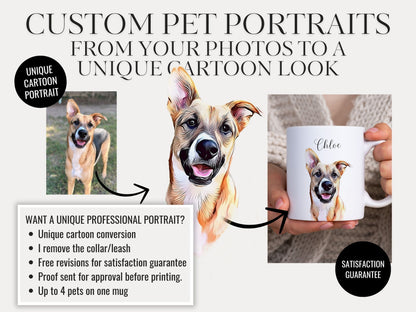 Custom Pet Mug Using Pet Photo