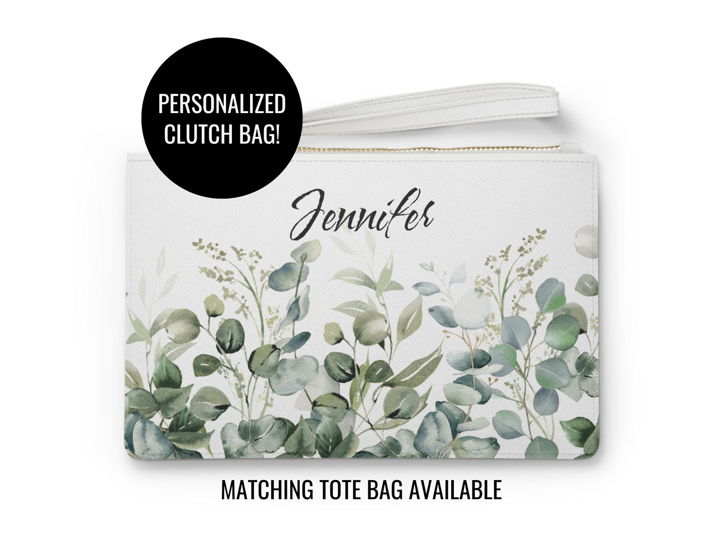Wildflower Personalized Clutch Bag