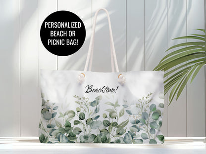 Beach and Picnic Bag - Personalized with name
