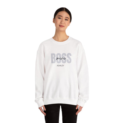 Kids Mini Boss Personalized Sweatshirt