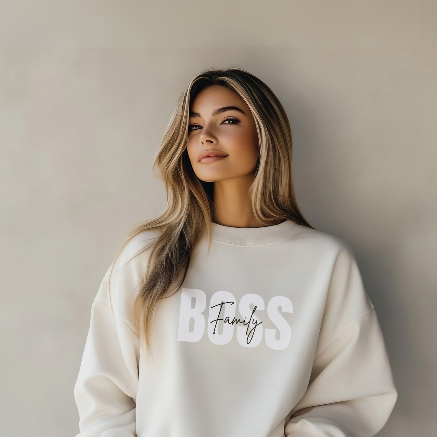 Family Boss Mom T-shirt with personalized kids names.