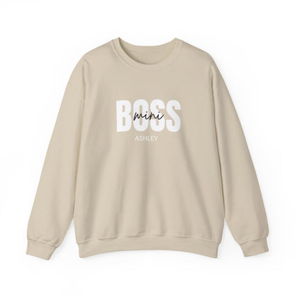 Kids Mini Boss Personalized Sweatshirt