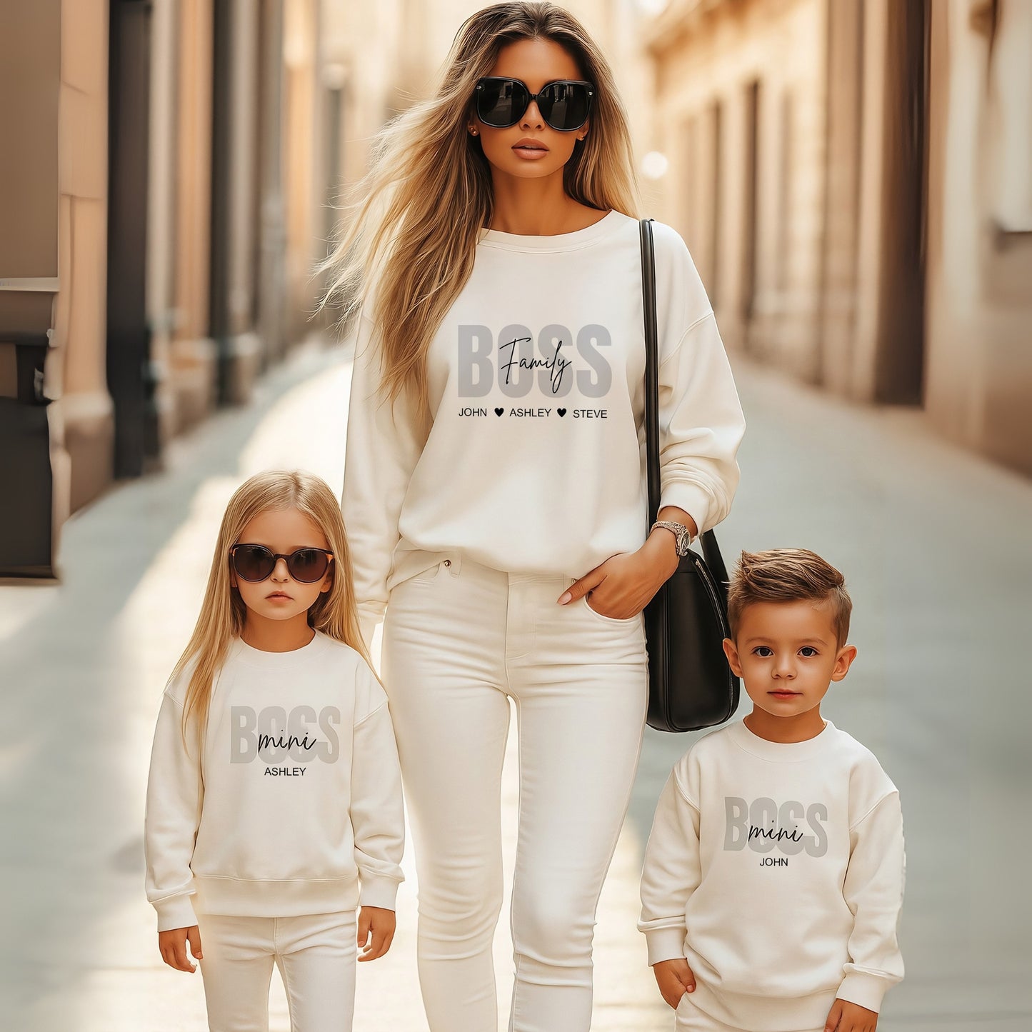 Kids Mini Boss Personalized Sweatshirt